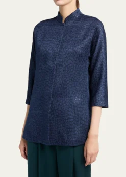 Giorgio ArmaniSequined Single-Breasted Blazer