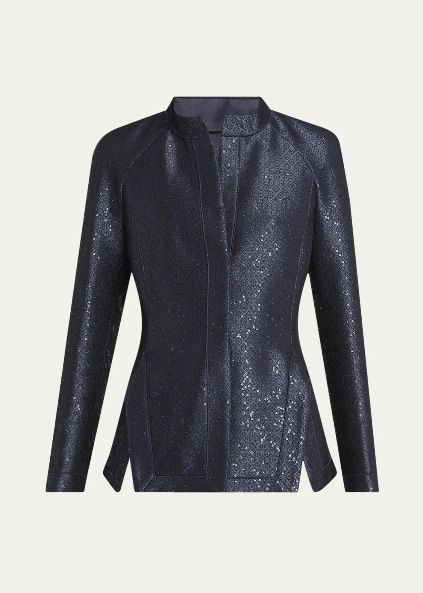 Giorgio ArmaniSequin Jacquard Single-Breasted Evening Jacket