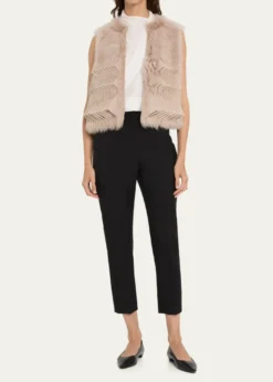 Giorgio ArmaniShearling Silk Vest