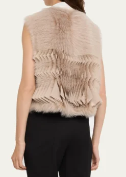 Giorgio ArmaniShearling Silk Vest