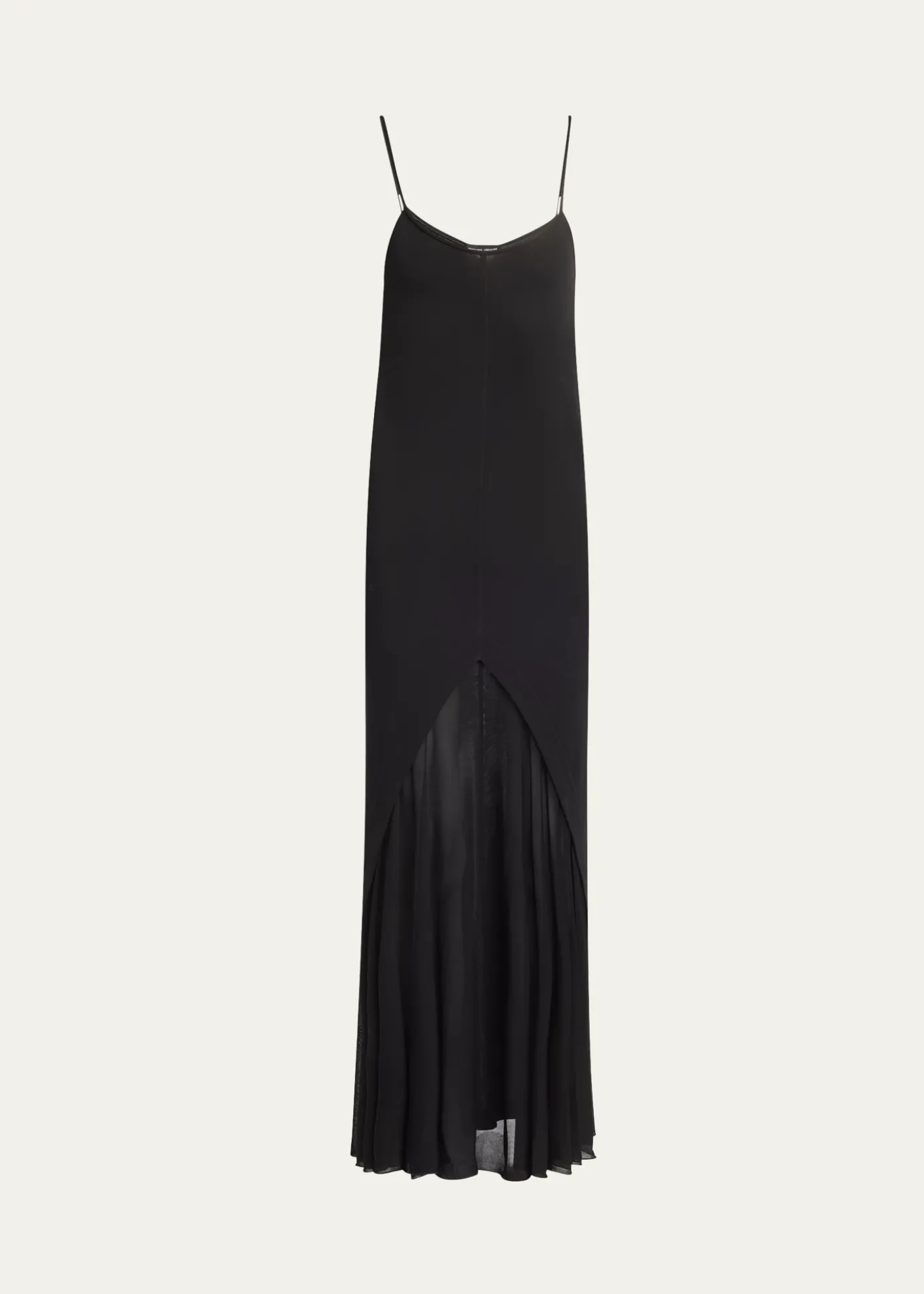 Giorgio ArmaniSheer Skirt Panel Jersey Dress