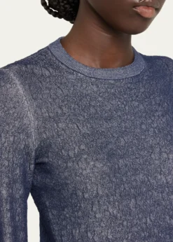 Giorgio ArmaniShiny Viscose Knit Top