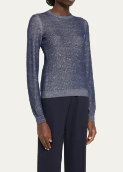 Giorgio ArmaniShiny Viscose Knit Top