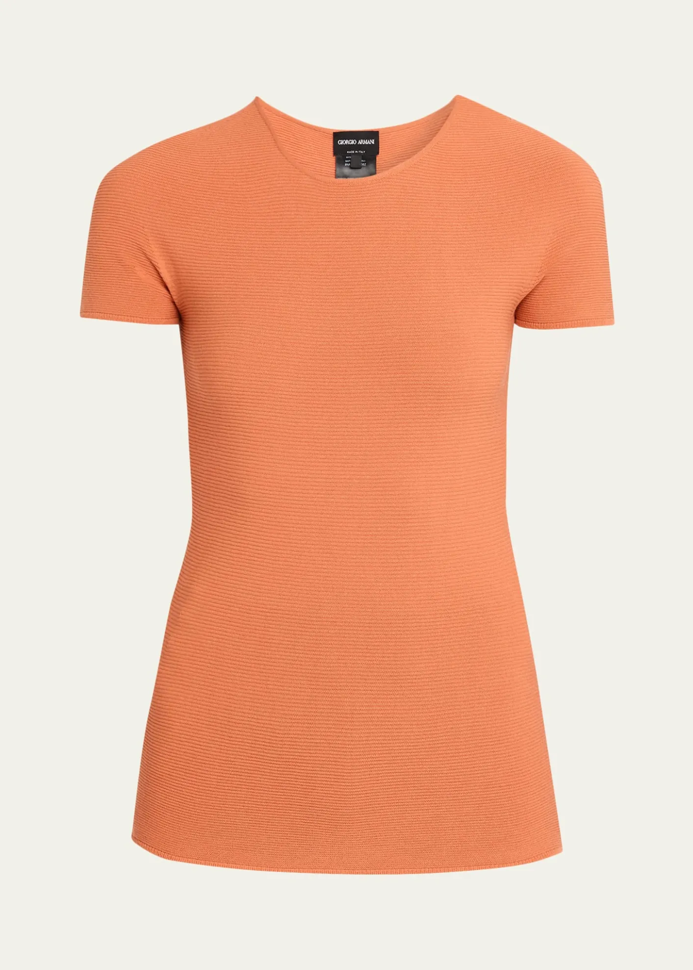 Giorgio ArmaniShort-Sleeve Crewneck Sweater