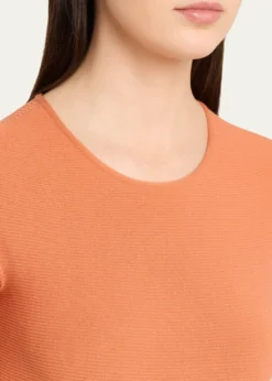 Giorgio ArmaniShort-Sleeve Crewneck Sweater