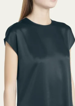 Giorgio ArmaniShort Sleeve Silk Blouse