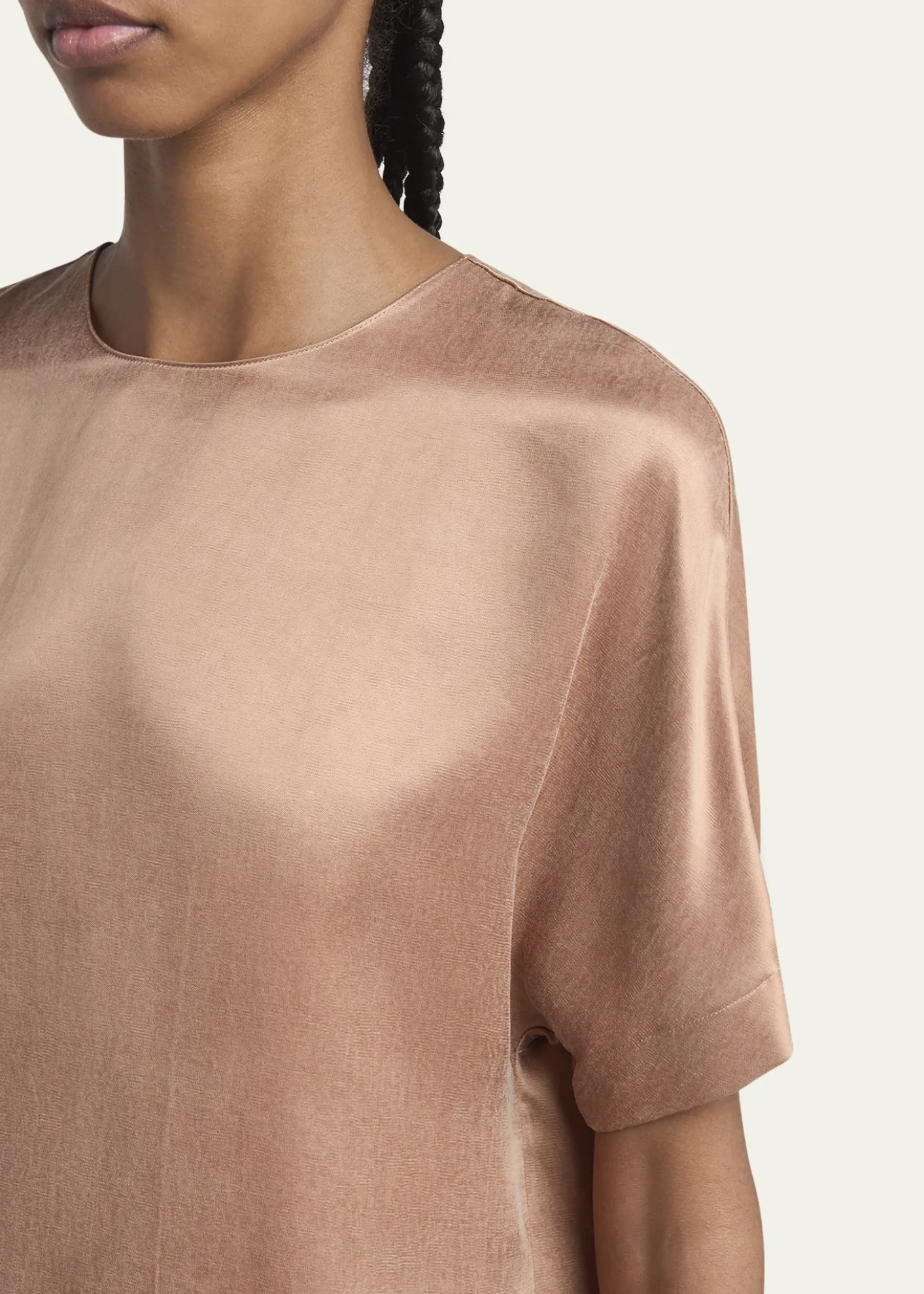 Giorgio ArmaniShort Sleeve Viscose-Blend Top