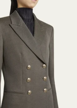 Giorgio ArmaniSilk Cotton Double-Breasted Blazer