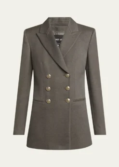 Giorgio ArmaniSilk Cotton Double-Breasted Blazer