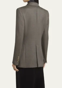 Giorgio ArmaniSilk Cotton Double-Breasted Blazer