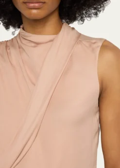 Giorgio ArmaniSilk Cross-Front Blouse