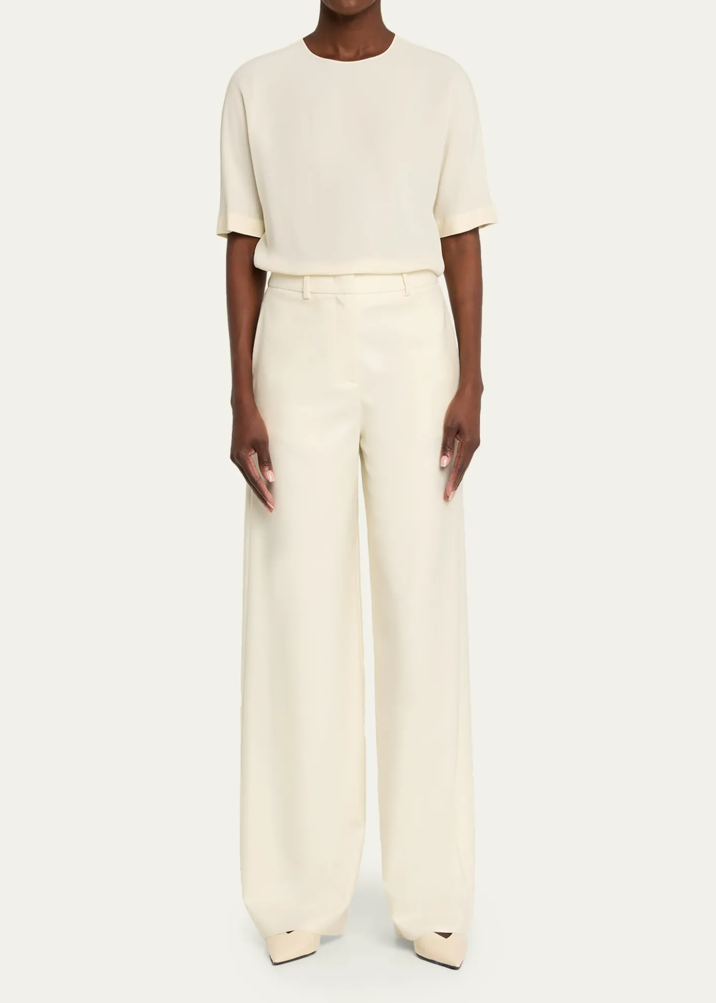 Giorgio ArmaniSilk Hidden-Zip T-Shirt