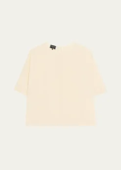 Giorgio ArmaniSilk Hidden-Zip T-Shirt
