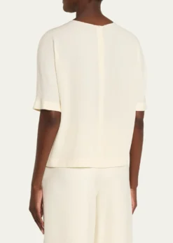 Giorgio ArmaniSilk Hidden-Zip T-Shirt