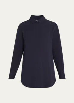 Giorgio ArmaniSilk Long-Sleeve Button-Down Shirt
