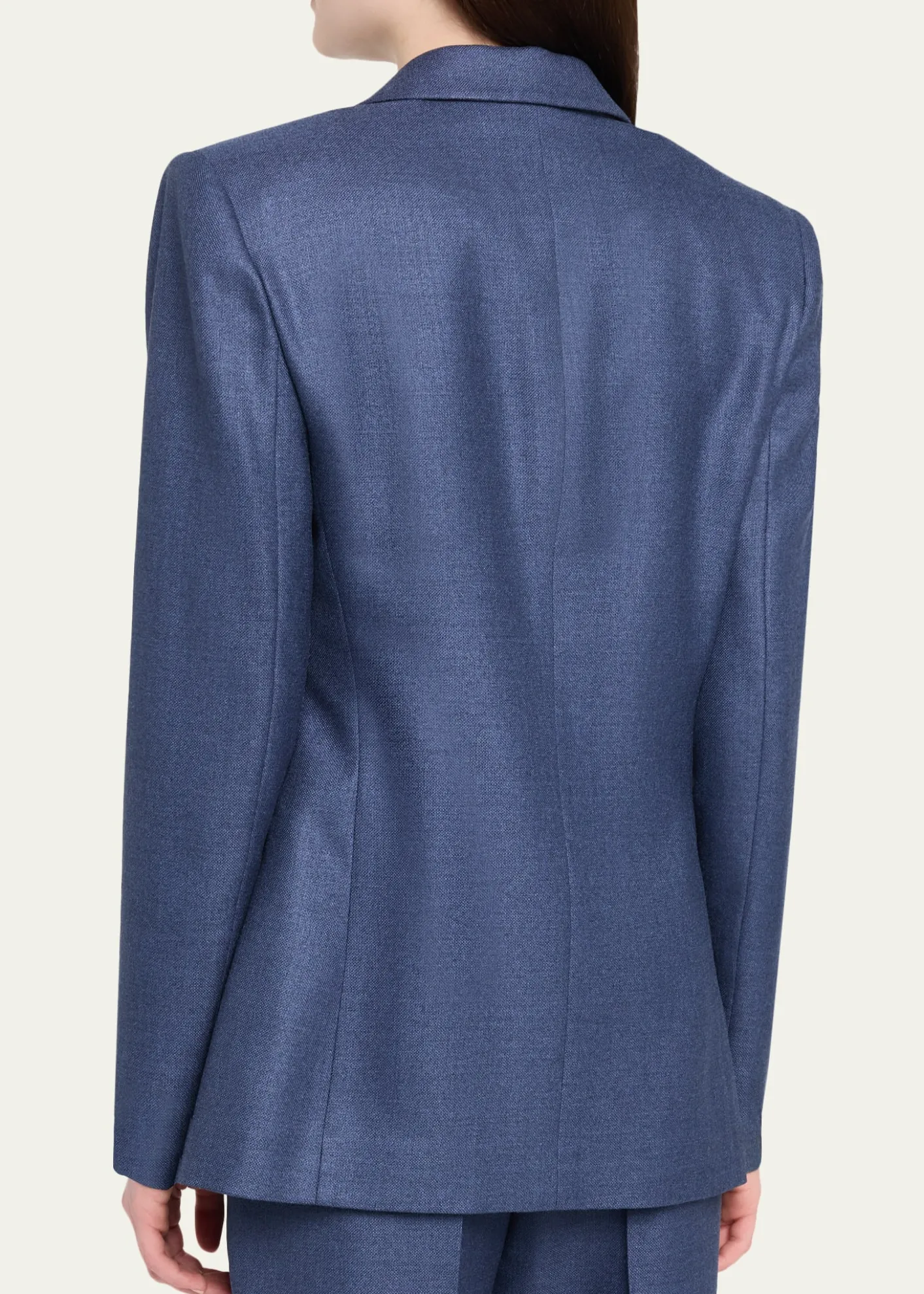 Giorgio ArmaniSingle-Breasted Silk Blazer Jacket