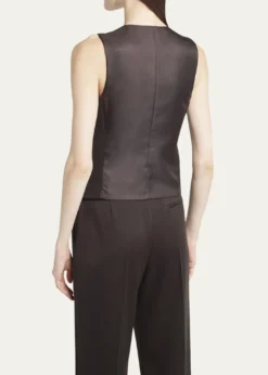 Giorgio ArmaniSingle-Breasted Wool Vest
