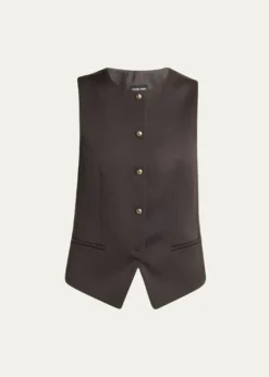 Giorgio ArmaniSingle-Breasted Wool Vest