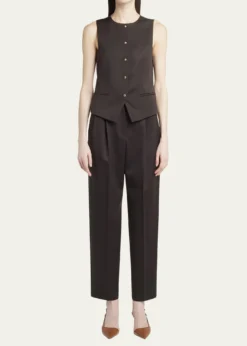 Giorgio ArmaniSingle-Breasted Wool Vest