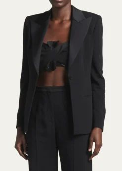 Giorgio ArmaniSingle-Breasted Tuxedo Jacket