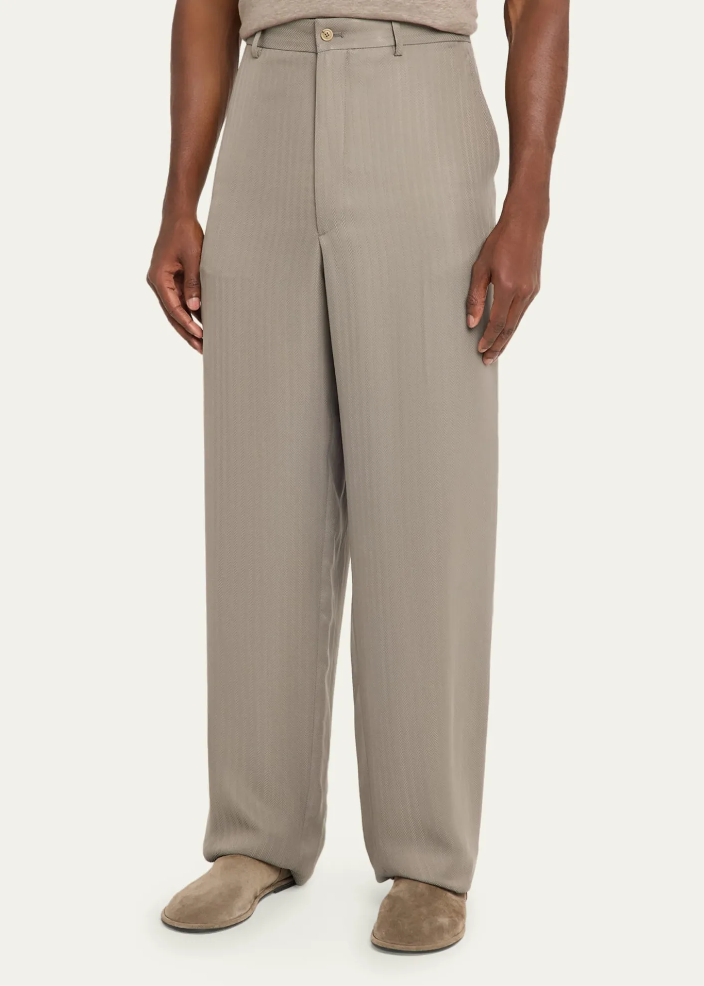 Giorgio ArmaniStraight-Leg Tailored Pants