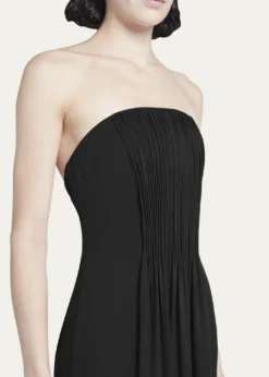 Giorgio ArmaniStrapless Plisse Gown