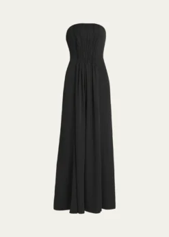 Giorgio ArmaniStrapless Plisse Gown