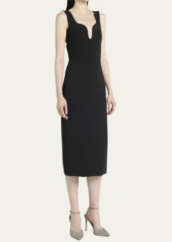 Giorgio ArmaniStretch Jersey Body-Con Midi Dress