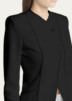 Giorgio ArmaniStretch Viscose Asymmetrical Knit Jacket