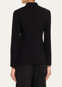 Giorgio ArmaniStretch Wool Crepe Double-Breasted Blazer
