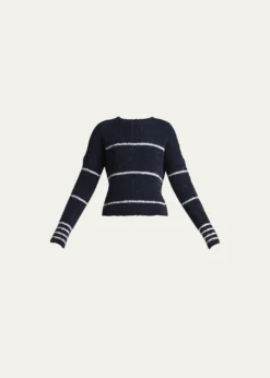 Giorgio ArmaniStriped Cashmere Pullover