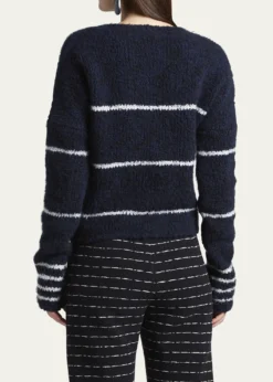 Giorgio ArmaniStriped Cashmere Pullover