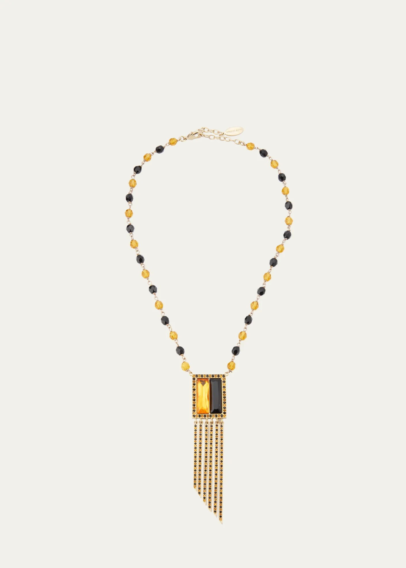 Giorgio ArmaniSwarovski® Crystal Fringe Pendant Long Necklace