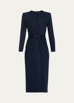 Giorgio ArmaniTab Front Jersey Dress