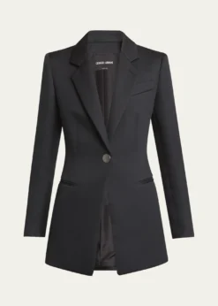 Giorgio ArmaniTechno Scuba One-Button Blazer
