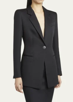 Giorgio ArmaniTechno Scuba One-Button Blazer