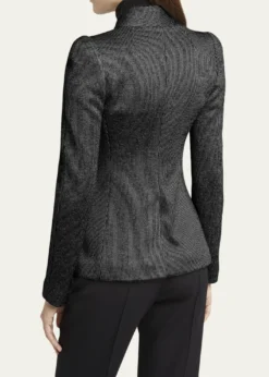 Giorgio ArmaniTextured Jersey Jacquard Single-Breasted Blazer