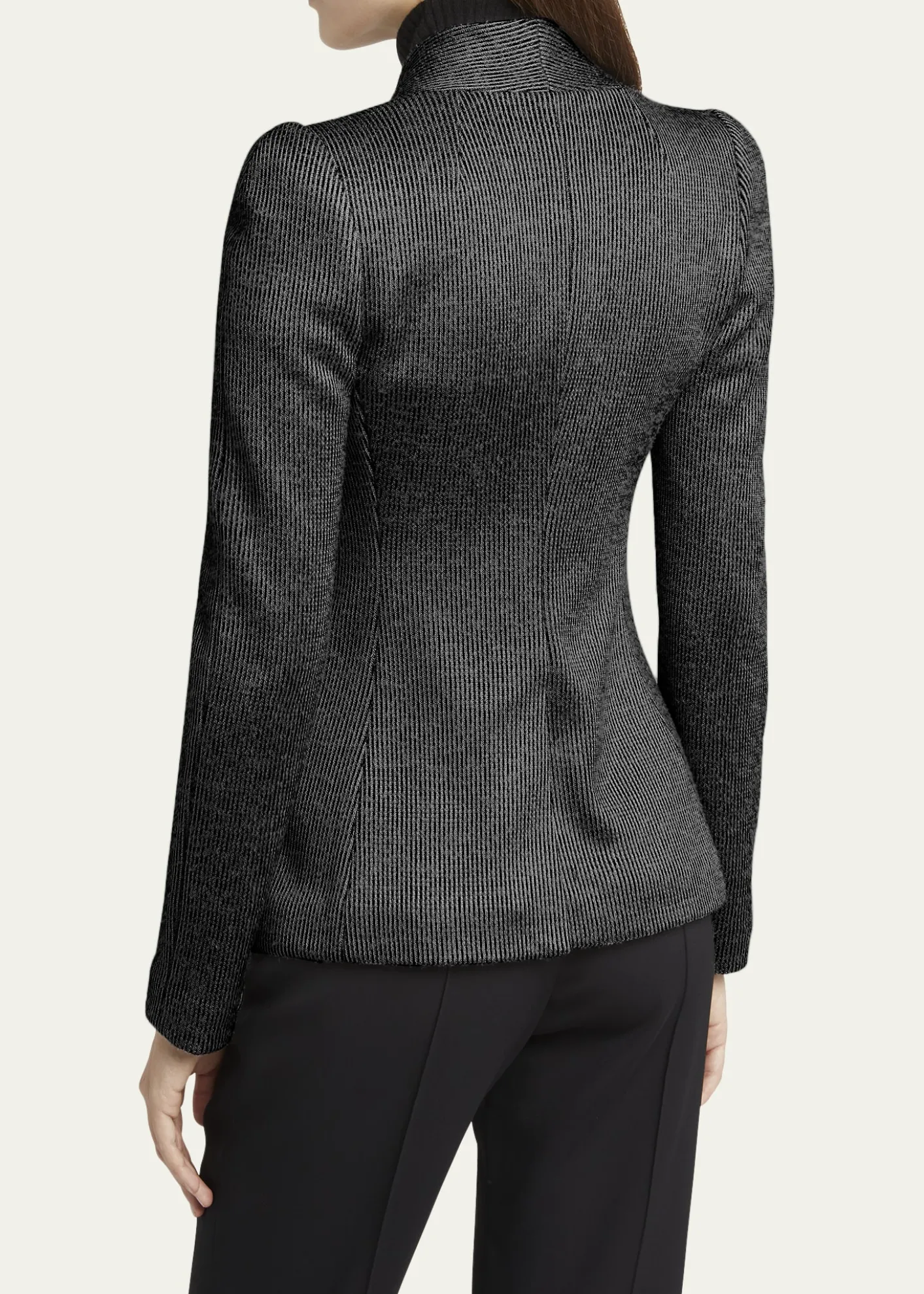 Giorgio ArmaniTextured Jersey Jacquard Single-Breasted Blazer