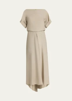 Giorgio ArmaniTriple Silk Georgette Hi-Low Gown