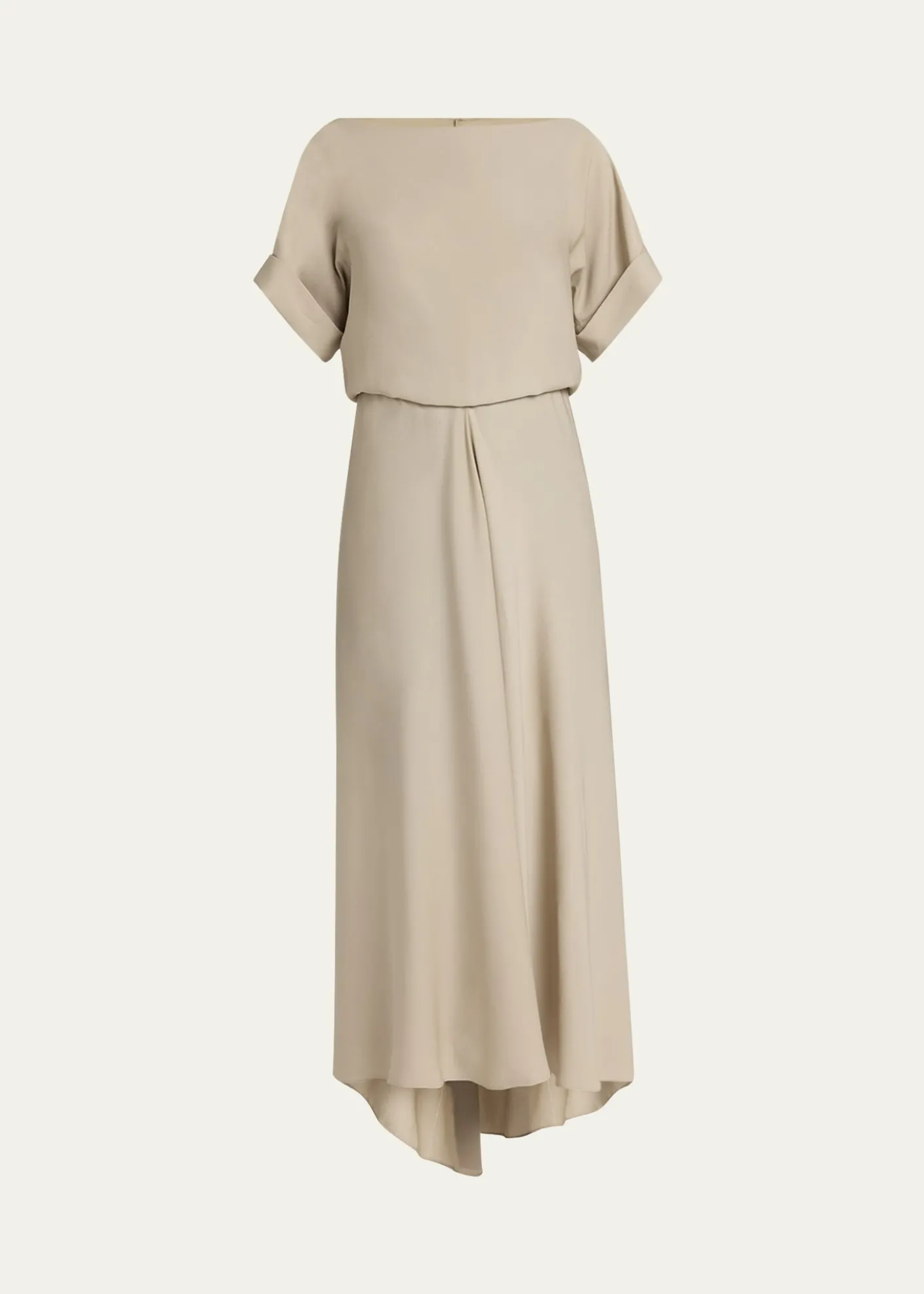 Giorgio ArmaniTriple Silk Georgette Hi-Low Gown
