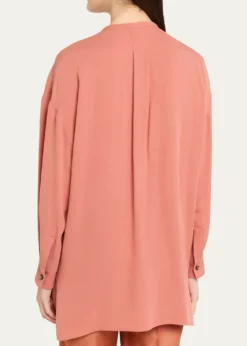 Giorgio ArmaniTriple Silk Georgette Neck-Tie Blouse