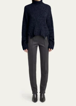 Giorgio ArmaniTurtleneck Cashmere-Silk Boucle Sweater