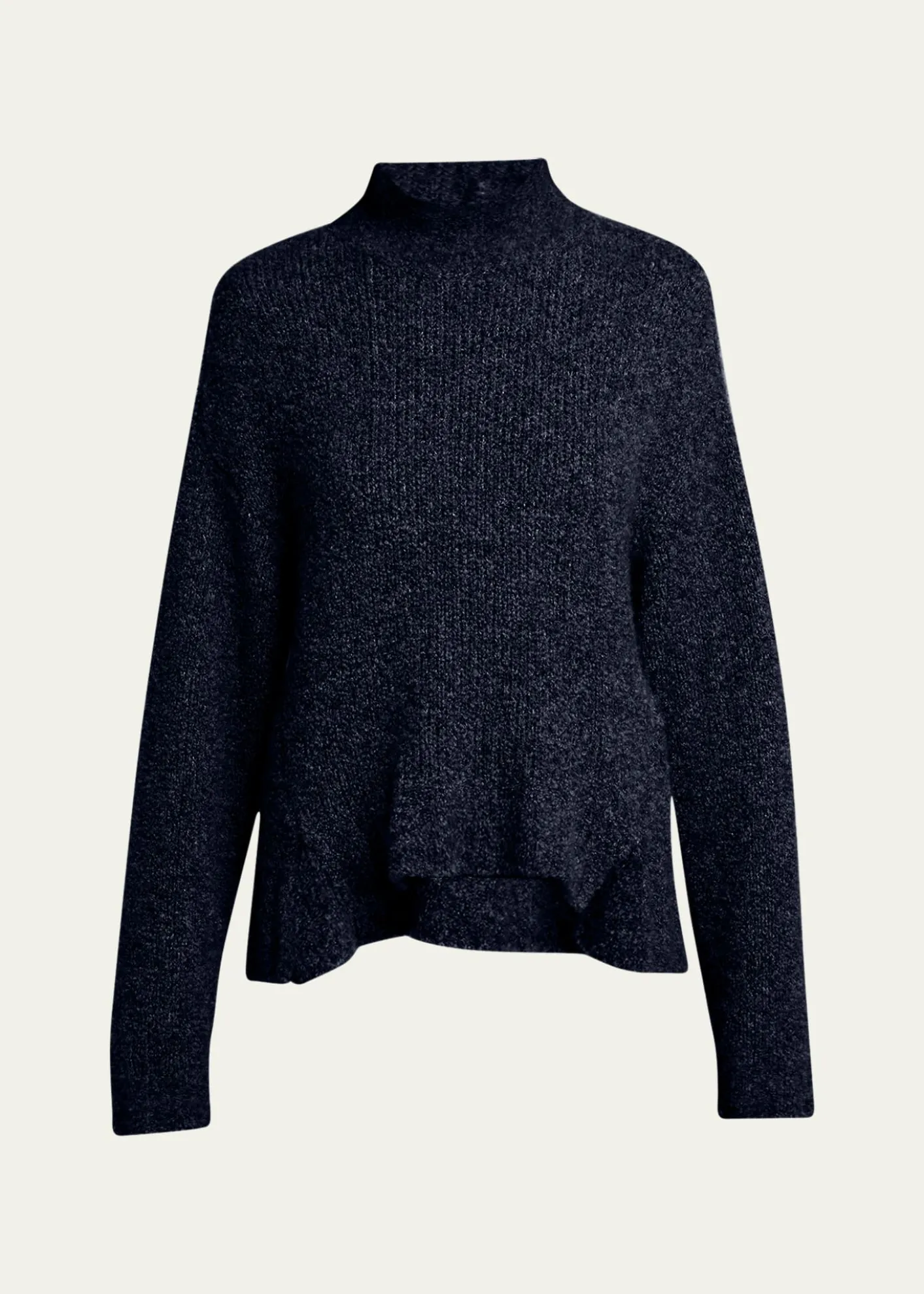 Giorgio ArmaniTurtleneck Cashmere-Silk Boucle Sweater