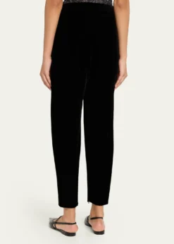 Giorgio ArmaniVirgin Wool Barrel-Leg Trousers
