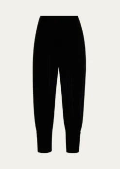 Giorgio ArmaniVirgin Wool Barrel-Leg Trousers
