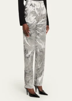 Giorgio ArmaniVirgin Wool Marbled Trousers