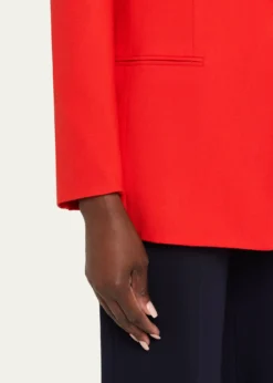 Giorgio ArmaniVirgin Wool Single-Breasted Longline Blazer