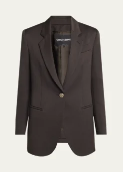 Giorgio ArmaniVirgin Wool Single-Breasted Blazer