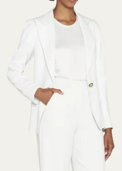 Giorgio ArmaniViscose Cady Single-Breasted Blazer