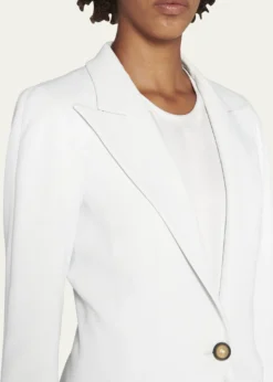 Giorgio ArmaniViscose Cady Single-Breasted Blazer